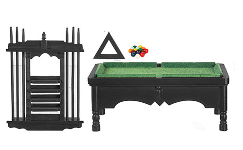 Pool Table Set, Black